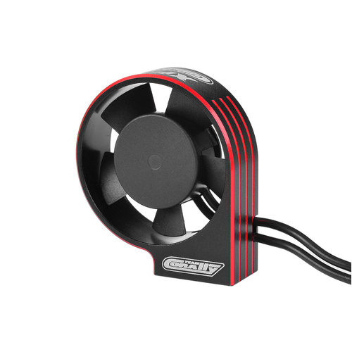 Team Corally Ultra High Speed Cooling Fan XF-30 w/BEC connector 30mm Black Red - C-53115-1