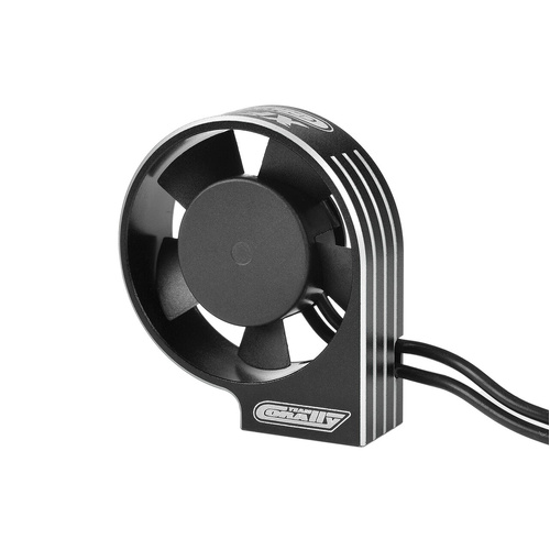 Team Corally Ultra High Speed Cooling Fan XF-30 w/BEC connector 30mm Black Silver - C-53115-2