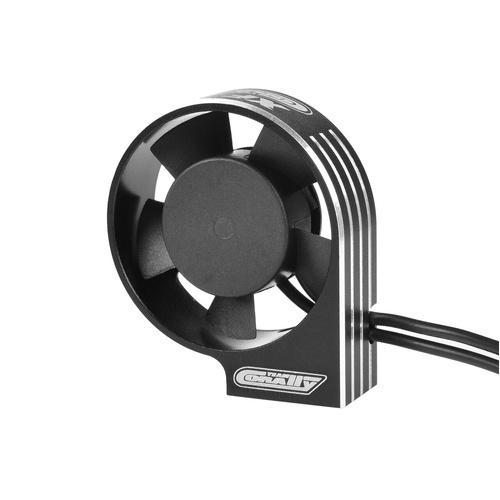 Team Corally Ultra High Speed Cooling Fan XF-40 w/BEC connector 40mm Black Silver - C-53116-2