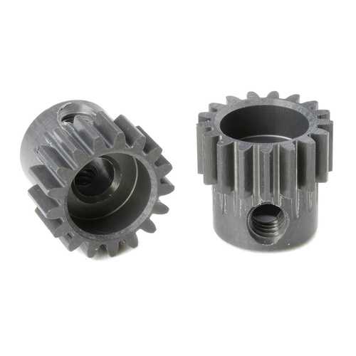 Team Corally C-70417 48 DP, Pinion Short, Hard Anodised, AL7075 17 Teeth, Shaft Dia. 3.17mm