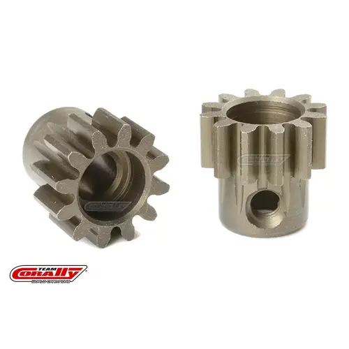Team Corally - M1.0 Pinion - Short - Hardened Steel - 12 Teeth - Shaft Dia. 5mm