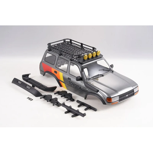 FMS FCX10 Toyota LC80 Car Body Assembly Painted (Gray) - C3687