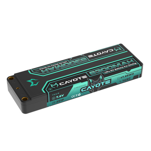 CAYOTE Racing Lipo Battery 145C 6300mAh 7.6V 47.88Wh - CA-632S145