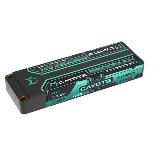 CAYOTE Racing Lipo Battery 145C 6800mAh 7.6V 51.68Wh -  CA-682S145