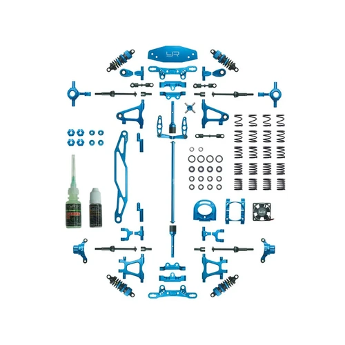Yeah Racing Blue Aluminium Tamiya TT-02 Conversion Kit