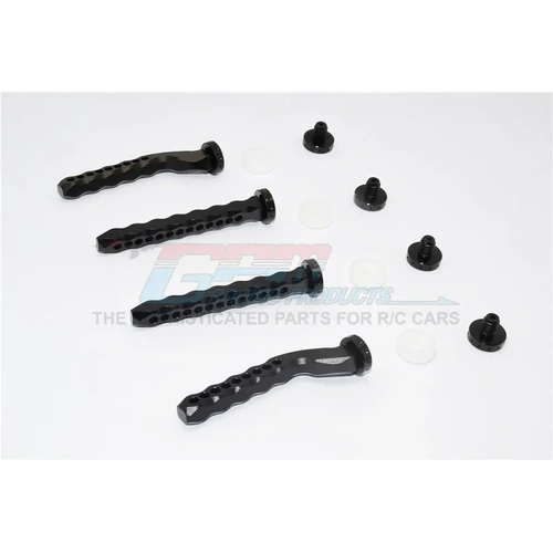 GPM Black Aluminium Front & Rear Magnetic Body Posts 4Pcs