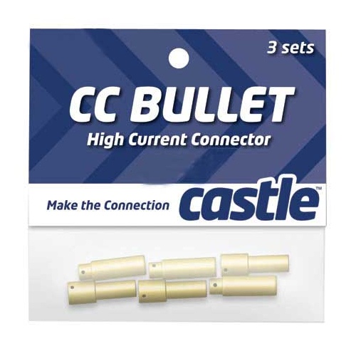 Castle Creations High Current Bullet Connector Set, 5.5mm, CC-BULLET-5.5