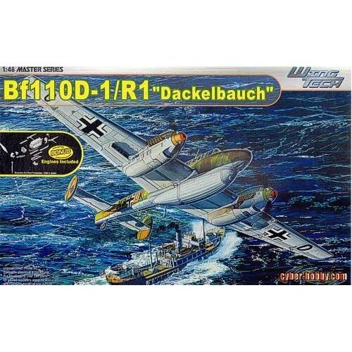Cyber Hobby 5556 1/48 Messerschmitt Bf-110D-1/R1 "Dackelbauch" Plastic Model Kit