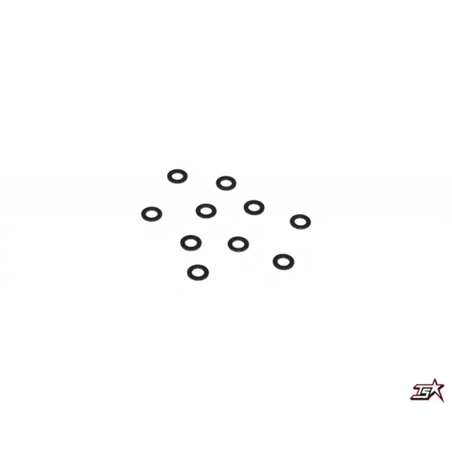 3x5.5x0.5mm Aluminum Spacer (Black), 10 pcs