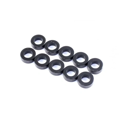 2.5x5.5x2mm Aluminum Spacer (Black), 10 pcs