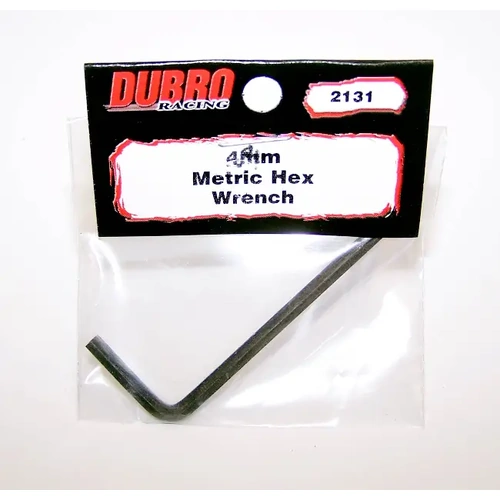 DUBRO 2131 4mm Metric Hex Wrench (1 Pc Per Pack)