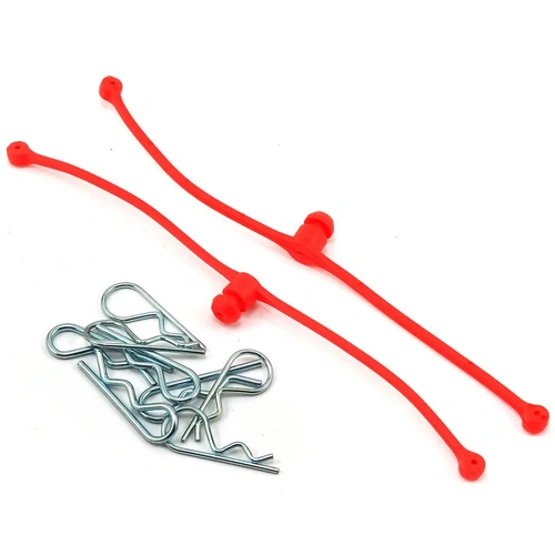 DUBRO 2248 BODY KLIP RETAINERS (RED) (2 PCS PER PACK)