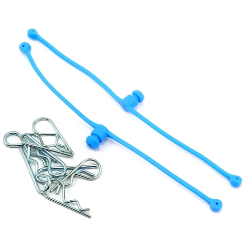 DUBRO 2249 BODY KLIP RETAINERS (BLUE) (2 PCS PER PACK)
