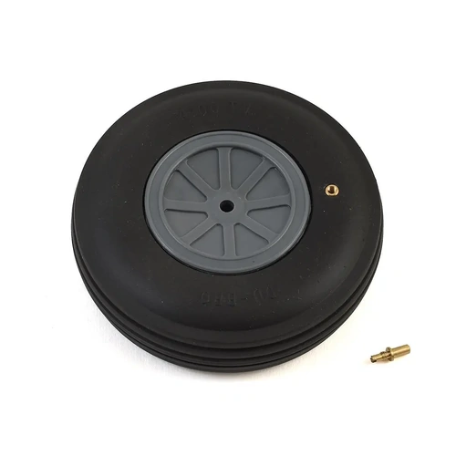 DUBRO 400TV 4in DIA LG SCALE TREADED WHEEL  (1 EACH PER CARD)