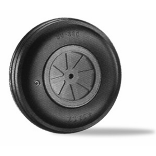 DUBRO 500TV 5in DIA LG SCALE TREAD WHEELS  (1 EACH PER CARD)