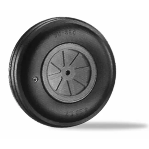 DUBRO 500TV 5in DIA LG SCALE TREAD WHEELS  (1 EACH PER CARD)