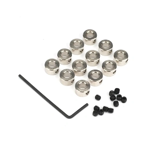 DUBRO 599 3/16in PLATED BRASS DURACOLLARS (12 PCS PER PACK)