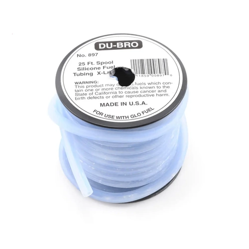 DUBRO 897 5/32in ID SILICONE TUBING, (25' SPOOL)