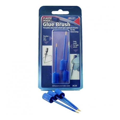 DELUXE MATERIALS AC25  PLASTIC MAGIC BRUSH PACK (3 X BRUSHES)