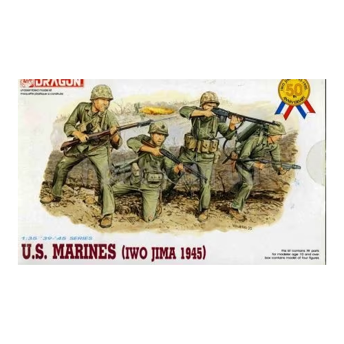 Dragon 1/35 U.S. Marines (Iwo Jima 1945) Plastic Model Kit [6038]