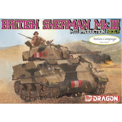 Dragon 1/35 Sherman Mk.III Mid Production Plastic Model Kit