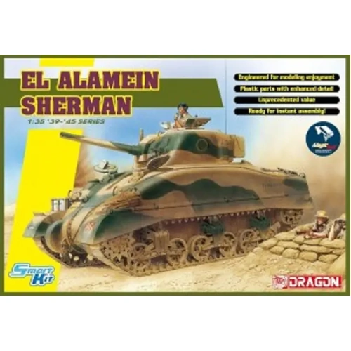 Dragon 6617 1/35 El Alamein Sherman (w/ Magic Tracks) Plastic Model Kit