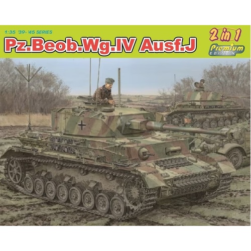 Dragon 1/35 Pz.Beob.Wg.Iv Ausf.J (Premium) Plastic Model Kit