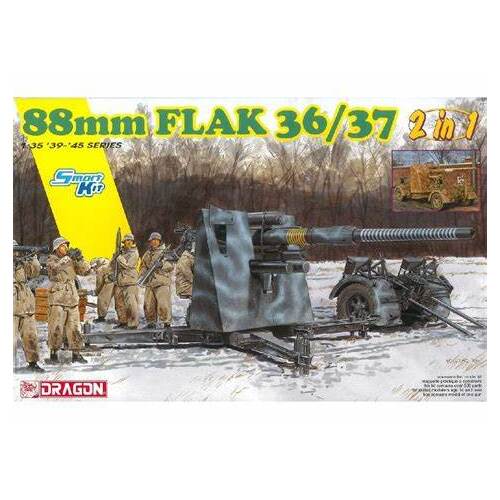 Dragon 6923 1/35 88mm Flak 36/37 (2 in 1) Plastic Model Kit