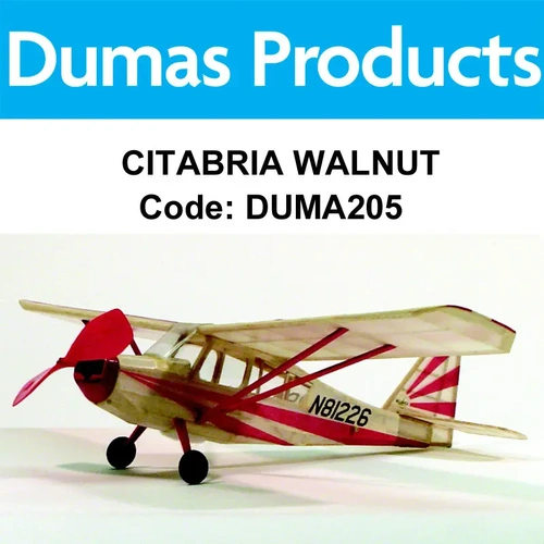 DUMAS 205 CITABRIA WALNUT SCALE 17.5 INCH WINGSPAN RUBBER POWERED