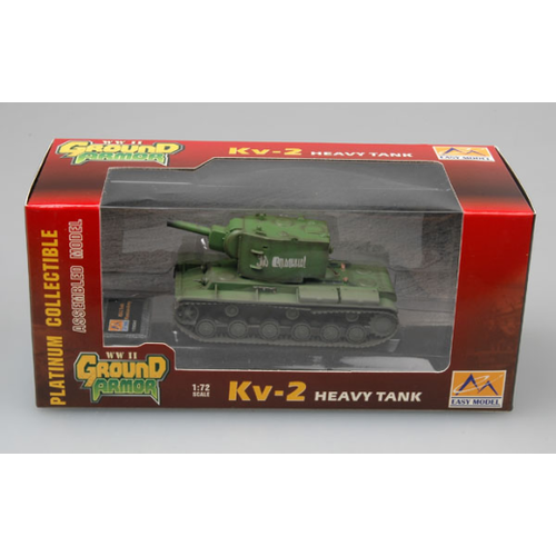 Easy Model 36282 1/72 KV-2 - Russian Army (Green) Assembled Model