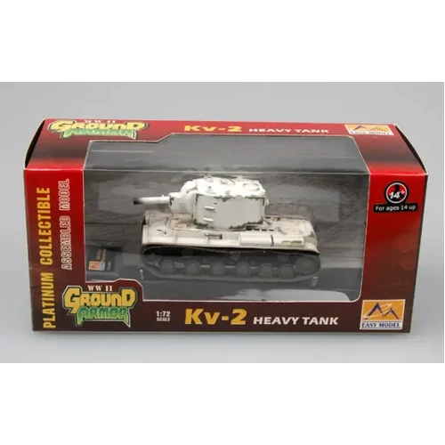 Easy Model 36283 1/72 KV-2 - Russian Army (White) Assembled Model