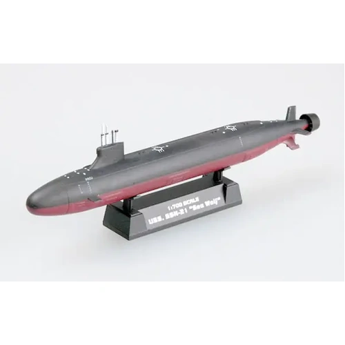 Easy Model 37302 1/700 Submarine - USS. SSN-21 Seawolf Assembled Model