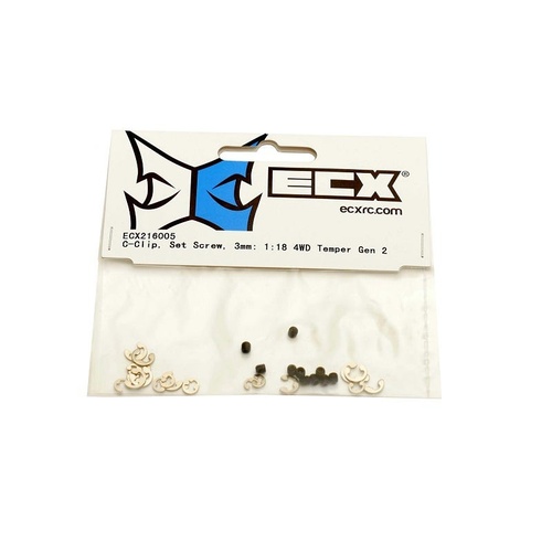 ECX C-clip, Set Screw, 3mm, Temper G2