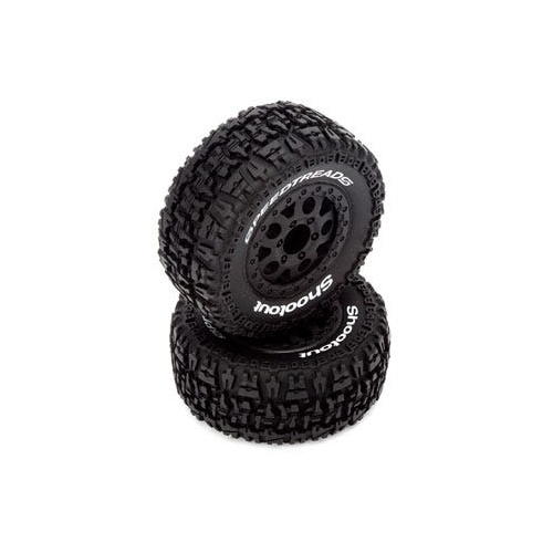 ECX Black PreMounted Tire Set (2) suit Torment