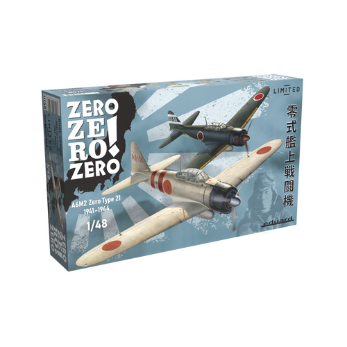 Eduard 1/48 Zero Zero Zero! Dual Combo A6M2 Type 21 Plastic Model Kit [11158]