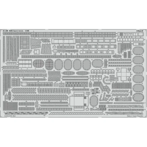 Eduard 53269 1/350 SMS Szent István Photo etched parts