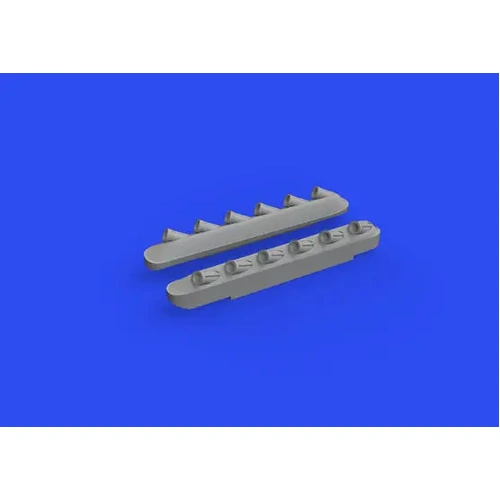 Eduard 1/72 P-51B/C (Arma Hobby) Exhaust Stacks w/ Fairing Print Brassin [672280]