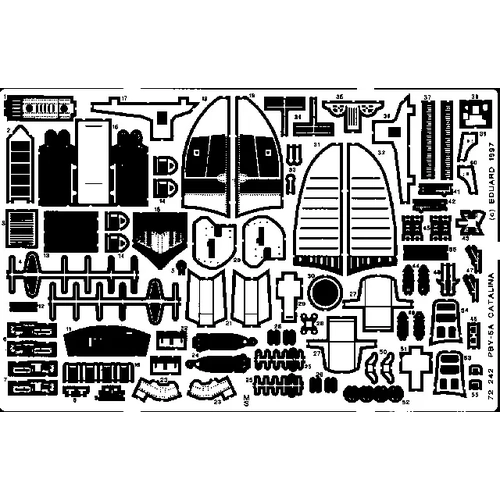 Eduard 72242 1/72 PBY-5A Catalina Photo Etched Set (Academy)