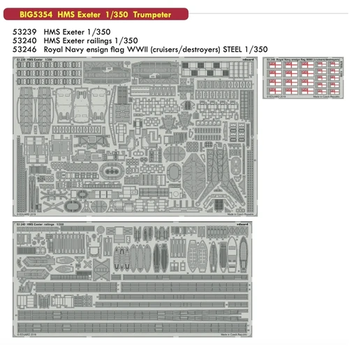 Eduard BIG5354 1/350 HMS Exeter Big Ed (Trumpeter)