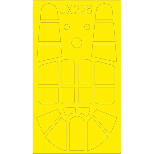 Eduard JX226 1/32 P-40F Mask Set (Trumpeter)