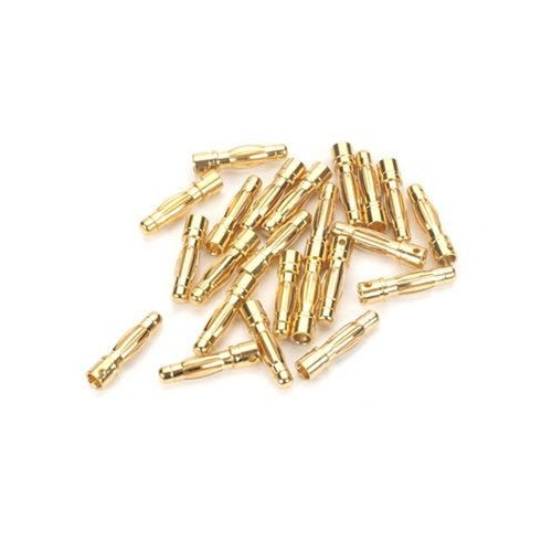 E-Flite Gold Bullet Connector, Male, 4mm (30)