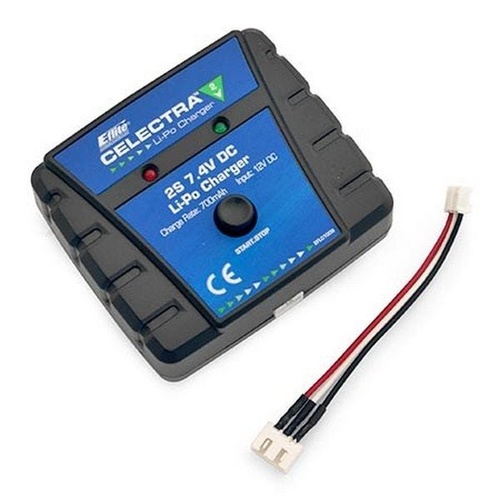 E-Flite Celectra DC LiPo Charger for 2S 7.4 800mah Batteries with 2S UMX Connector