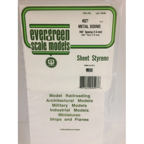 Evergreen 4527 1Mm Thick 15 X 30Cm Metal Siding .060 (Each)