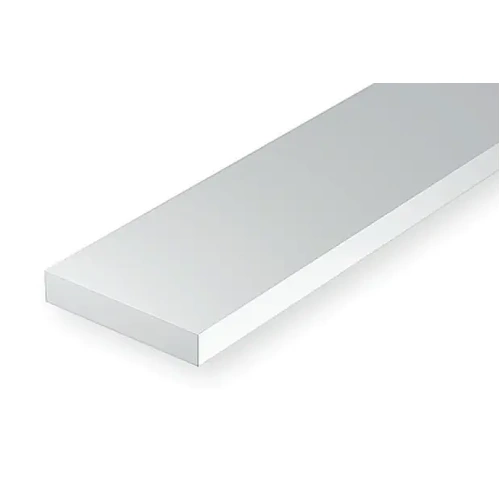 Evergreen 187 White Styrene Strip .125 X .156 (100Pc Bulk Pack) (Pack