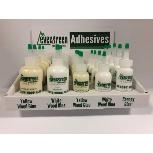 Evergreen Wood Adhesive Dealer Assortment (21 Bottles)