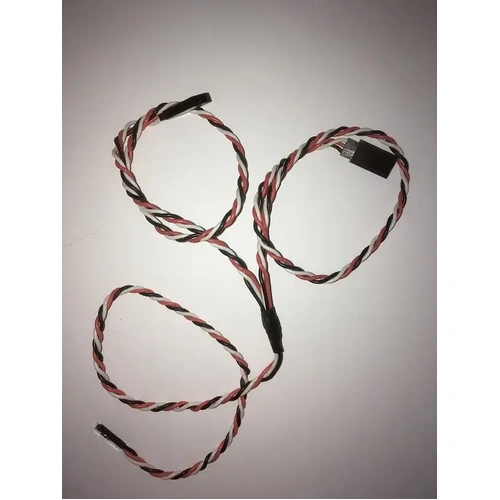 Twisted Y Lead 22AWG Wire 60cm With Futaba Plug