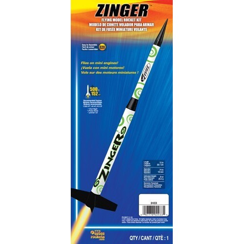 Estes 2433 Zinger Rocket E2X (13mm Mini Engine)