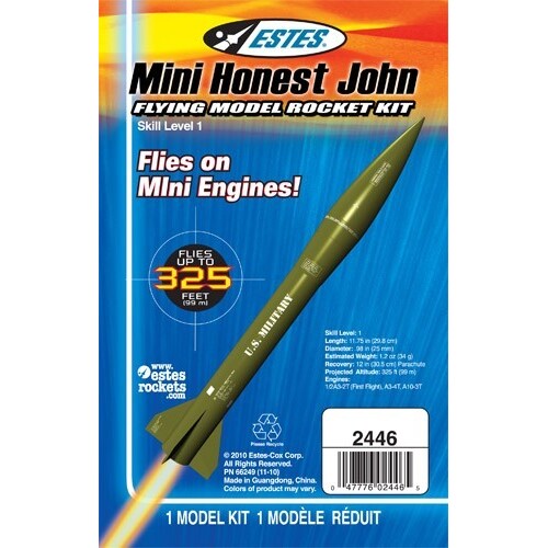 Estes 2446 Mini Honest John Intermediate Model Rocket Kit (13mm Mini Engine)