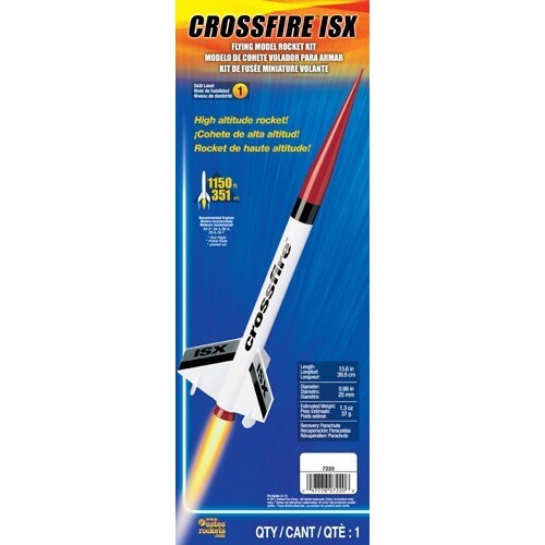 Estes 7220 Crossfire ISX Intermediate Model Rocket Kit (18mm Standard Engine)