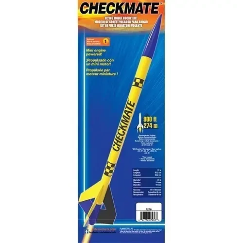 Estes 7276 Checkmate (2 stage) Model Rocket Kit (13mm Mini Engine)